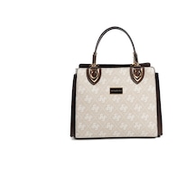 Silver Polo Sp1133 Kadın El Çantası Monogram Taş-kahve