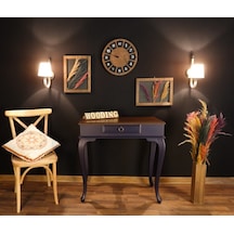 Wooding 80 Cm Çekmeceli Masif Lacivert Ceviz Dresuar (548586614) Ceviz
