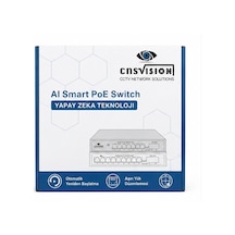 Cnsvısıon 8+2 Port Aı Smart Poe Switch 125w 10/100 Mbps Güvenlik Kamera Switch