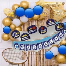 Sünnet Süsleme Balon Zinciri Seti Sünnet Süsleme Seti Standlı Lük Çok Renkli