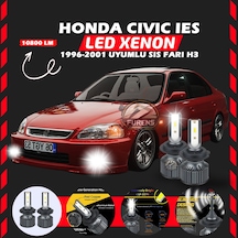 Honda Civic İes 1996-2001 Sis Farı Uyumlu Şimşek Etkili Led Xenon Premium Series H3