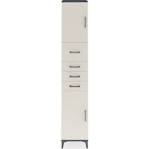 Hyperion Dolap 3 Raflı 4 Çekmeceli 2 Kapaklı 44x44x243 Antras... Antrasit
