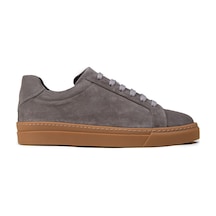 Deery Erkek Gri Hakiki Süet Sneaker Ayakkabı - 02018mgrıc03 Gri