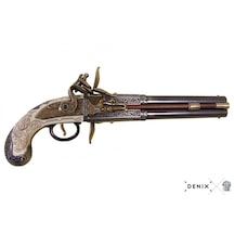 Denix Double Barrel Pistol 1750 Uk 33cm Koleksiyon Obje