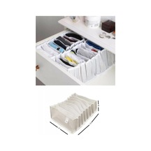 Akordiyon Organizer Çekmece Içi Düzenleyici Gri Large Büyük Kumaş Gri Tr Diğer