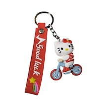 Renkli Silikon Anahtarlıklar-beyaz Hello Kitty Çok Renkli