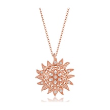 Stillove Gümüş Rose Güneş Kadın Kolye