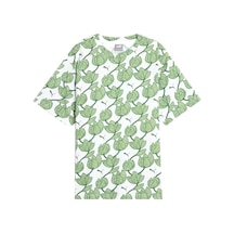 Puma Ess+ Blossom Aop Tee Yeşil Kadın Kısa Kol T-shirt 000000000101909265