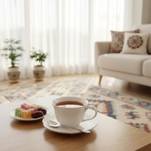 Amberhaus 2'li Porselen Türk Kahvesi Fincan Takımı - Beyaz Yaprak Dokulu Ve Kabartmalı Tasarım - Modern Çeyizlik Ve Hediyelik Kahve Sunum Seti 2 Kişilik Açık Gri