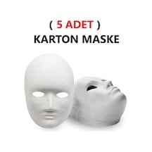 5 Adet, Karton Maske, Boyanabilir, Eğitici Maske Boyama, Etkinlik Ve Hobi Maskesi