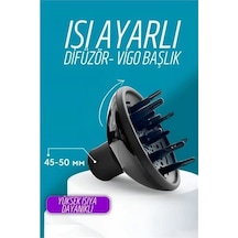 Mey İthalat Isı Ayarlamalı Fön Için Difüzör Vigo Başlık Dönerli Profesyonel 721554