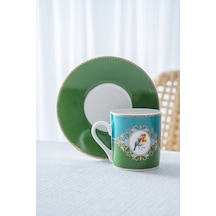 Acar Cybil 6 Kişilik Porselen Kahve Fincan Takımı - 90 Ml Renkli