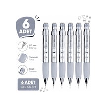 Versatil Kalem Deep 0.7 Mm Metalik Gri Uzaylı 6'lı Paket