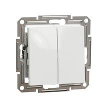 Schneider Asfora Beyaz Komütatör-Ikili Lamba Düğmesi Eph0370121