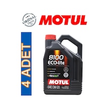 Motul 8100 Eco-Lite 0W-20 Motor Yağı 4 x 4 L