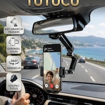 Katlanabilir Dikiz Aynası Monte Araç Telefon Tutucu