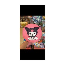 Kuromi Pembe Fon Desenlı Tasarım Yastık Pembe