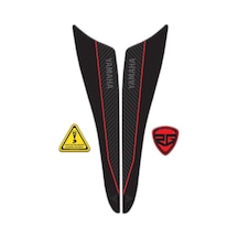 Yamaha Mt-07 2021-2023 Uyumlu Kuyruk Koruma Pad Sticker Kırmızı Siyah