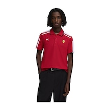 Puma Ferrari Mt7 Erkek Kırmızı Günlük Stil Polo Yaka T-shirt 63583102 Kırmızı