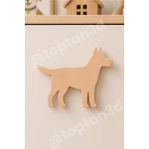8 Adet - Açık Bej Köpek Dolap Kulpu - Modern Çocuk, Bebek Odası Mobilya Kulpu Kulp Vidası Dahildir Sarı