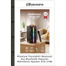 Premium Taşınabilir Aksesuar Ses Bluetooth Hoparlör Mikrofonlu Speaker Kts-1790