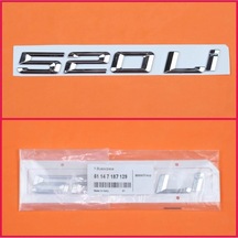 520li Bagaj Yazısı Krom 170mm 51147223497