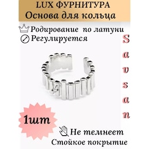 Savsan Çıkartılabilir Halkalı Yüzük Temeli, Renk: Gümüş 180005045