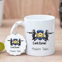 Çevik Kuvvet Polisi Kupa Bardak Ve Anahtarlık