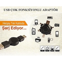 Usb Kablo Çok Fonksiyonlu Adaptör Ku-ad3 Usb Adaptör