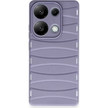 Ankaverse Redmi Note 13 Pro 4g Kılıf Bibercas Silikon Kapak - Lila