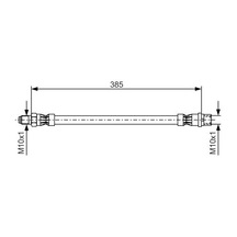 Bosch Fren Hortumu On Mercedes W202 S202 W203 S203 Cl203 C208 C209 W204 W210 S210 C207 R171 R172 Bosch 1987476439 A2044280435