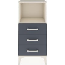 Arges Komodin Tek Raflı 3 Çekmeceli 44x30x96 Aytaşı-antrasit Aytaşı