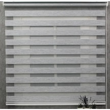 Gül&sem Perdecilik Zebra Perde Bambu Gri