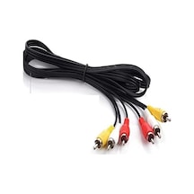 5006 3rca To 3 Rca Ses Görüntü Tos Scart Kablosu 1.5 Metre Belirtilmemiş