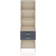 Hyperion Dolap 3 Raflı 2 Çekmeceli 60x44x195 Aytaşı-antrasit Aytaşı
