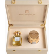 Touch Of Oud 2 Parça Özel Hediye Seti, Jelood Extrait De Parfum 80ml Ve Moroki Oud 24g Oda Kokusu, Koku Giderici Diğer