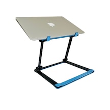 Metal Profesyonel Laptop Standı Mavi
