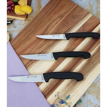 İncisive Mutfak Bıçak Seti 3'lü Et Ekmek Sebze Meyve Bıçağı