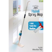 Grimorlife Deterjan Ve Su Hazneli Sprey Mop Paspas Temizlik Seti- 1 Adet Yedek Bez Hediyeli