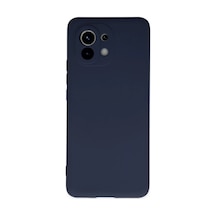 Xiaomi Mi 11 Kılıf Nano İçi Kadife Silikon - Lacivert 0.2M-Çok Renkli