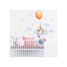 Balonlu Minik Fare Duvar Sticker Seti