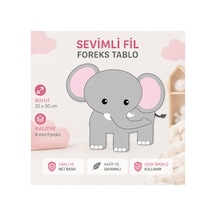 Sürpriz Hediyeli 30 Cm Fil Figür 3mm Foreks Baskı Çocuk Odası, Doğum Günü Ve Parti Dekoru Diğer
