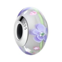 Fubena Mor Menekşe Murano Charm