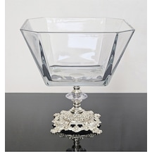 Atabey Home Döküm Gümüş Ayaklı Salata Kasesi Lav Krn299
