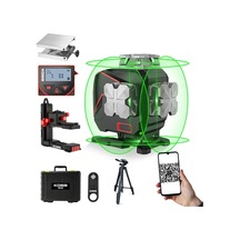 Ayrex Kbl36gtp Profesyonel Li-ion Şarjlı 4x360⁰ Lcd Ekran Otomatik Hizalamalı Yeşil Çapraz Çizgi Lazer Distomat