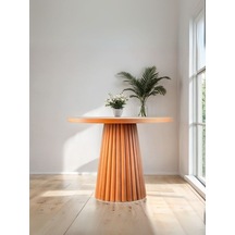 Acantus Natural Ahşap Yemek Masası 90x90 Naturel