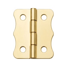 Sarı 100 Adet Papatya Menteşe Düz 40x30 Mm - Dekoratif Çerçeve Fener Sandık Kutu Menteşesi 1 Adet