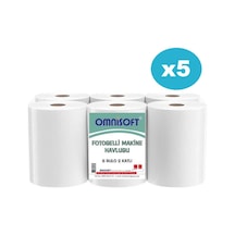 Omnisoft Fotoselli Makine Havlusu 6'lı 5 Paket 21 CM 2.5 KG