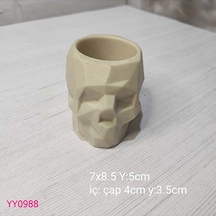 Yy0988 İskelet Saksı Silikon Kalıp