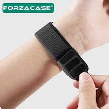 20 Mm Universal Akıllı Saatler İçin Cırtlı Hasır Kumaş Kordon Kayış - Fc604 Diğer